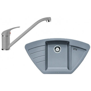Set Blanco 14 - A (dřez Zia 9 E + baterie Daras) Aluminium