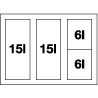 Odpadkový koš Blanco Select 60/4, 2x 15 l + 2x 6 l Odpadkový koš Blanco Select 60/4, 2x 15 l + 2x 6 l