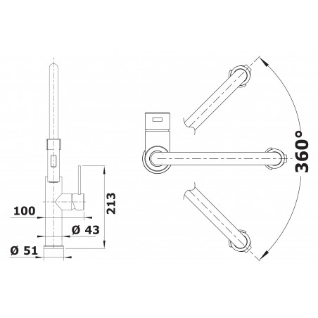 Kuchyňská baterie Blanco Sonea-S Flexo Nerez kartáčovaný