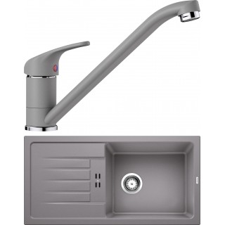 Set Blanco 11-A (dřez Favum XL 6 S Aluminium + baterie Daras Aluminium)