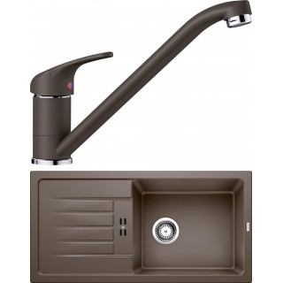 Set Blanco 11-A 25 (dřez Favum XL 6 S Kávová + baterie Daras Kávová)