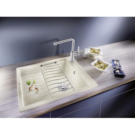 Kuchyňský dřez Blanco Elon 45 S, s odkapávací mřížkou, Černá