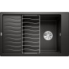 Kuchyňský dřez Blanco Elon XL 6 S, s odkapávací mřížkou, Černá