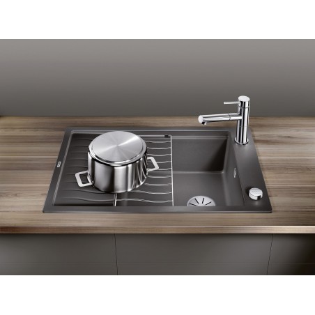 Kuchyňský dřez Blanco Elon XL 6 S, s odkapávací mřížkou, Černá