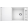 Kuchyňský dřez Blanco Axia III XL 6 S Bílá, s krájecí deskou a excentrem, se skleněnou krájecí deskou Kuchyňský dřez Blanco Axia III XL 6 S Bílá, s krájecí deskou a excentrem, se skleněnou krájecí deskou
