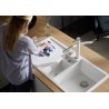 Kuchyňský dřez Blanco Collectis 6 S Aluminium, s excentrem a miskou Kuchyňský dřez Blanco Collectis 6 S Aluminium, s excentrem a miskou