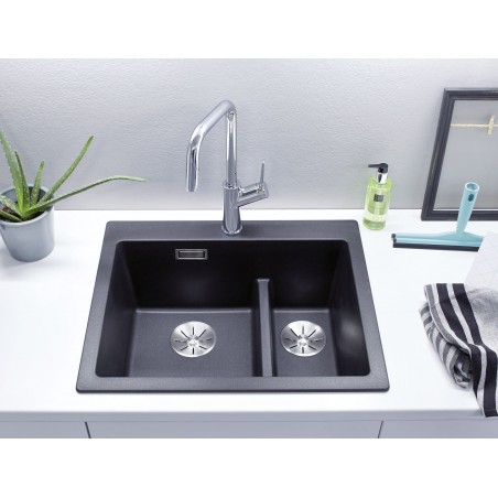 Kuchyňský dřez Blanco Pleon 6 Split Aluminium, bez excentru
