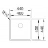Kuchyňský dřez Blanco Claron 400-IF, durinox, bez táhla