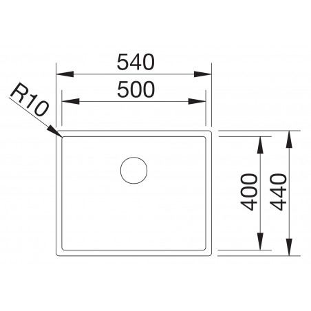 Kuchyňský dřez Blanco Claron 500-IF Hedvábný lesk