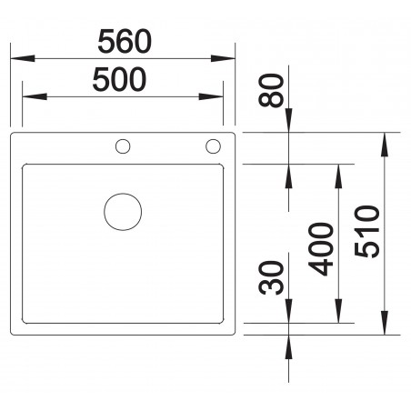 Kuchyňský dřez Blanco Claron 500-IF/A Hedvábný lesk