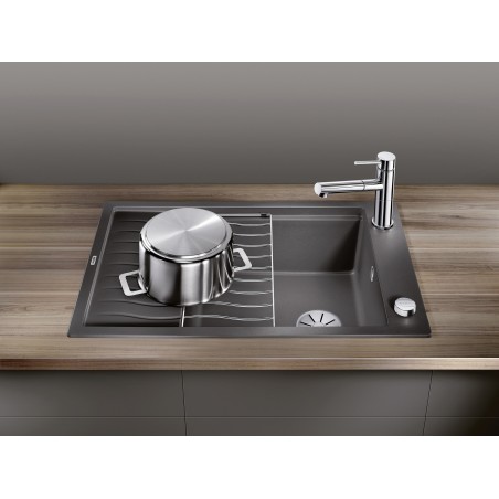 Kuchyňský dřez Blanco Elon XL 6 S Černá, s odkapávací mřížkou a excentrem