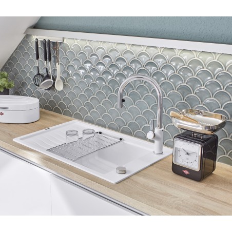 Kuchyňský dřez Blanco Elon XL 6 S Šedá skála, s odkapávací mřížkou a excentrem