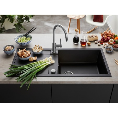 Kuchyňský dřez Blanco Metra 5 S Antracit, s excentrem