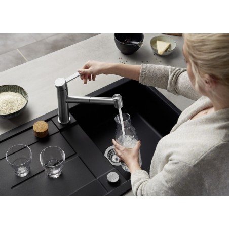 Kuchyňský dřez Blanco Metra 5 S Černá, s excentrem