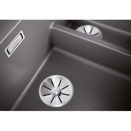 Kuchyňský dřez Blanco Pleon 6 Split Černá, bez excentru