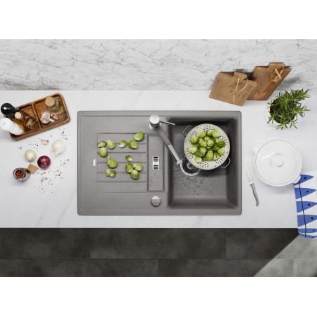 Kuchyňský dřez Blanco Zia 45 S Kávová, s excentrem