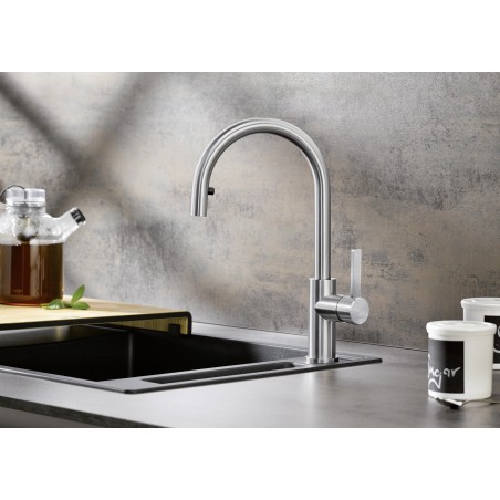 Kuchyňská baterie Blanco Candor-S Nerez masiv kartáčovaný, beztlaková