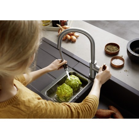 Kuchyňská baterie Blanco Candor-S Nerez masiv kartáčovaný, beztlaková