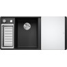 Kuchyňský dřez Blanco Axia III 6 S-F Antracit, levý, se skleněnou krájecí deskou a miskou