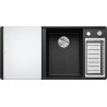 Kuchyňský dřez Blanco Axia III 6 S-F Antracit, pravý, se skleněnou krájecí deskou a miskou