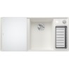 Kuchyňský dřez Blanco Axia III 6 S-F Bílá, pravý, se skleněnou krájecí deskou a miskou