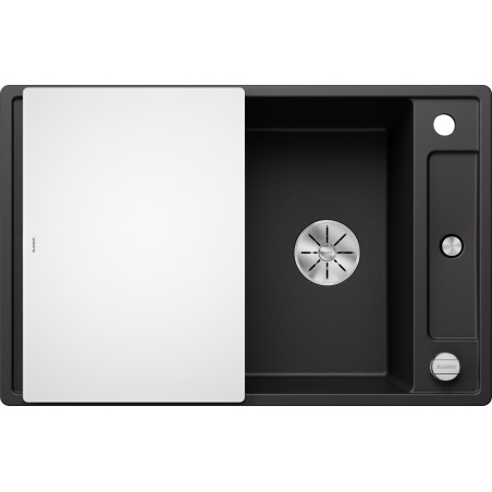 Kuchyňský dřez Blanco Axia III 45 S Černá, se skleněnou krájecí deskou