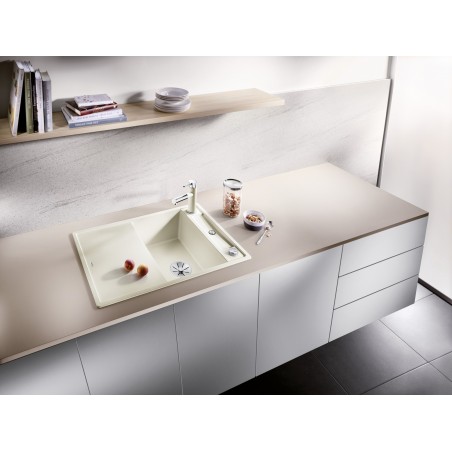 Kuchyňský dřez Blanco Axia III 45 S Šedá skála, se skleněnou krájecí deskou