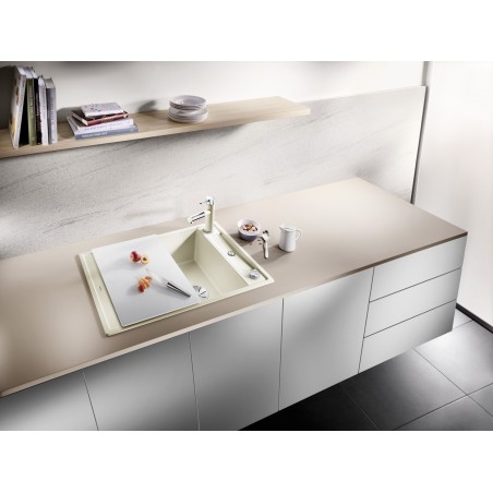 Kuchyňský dřez Blanco Axia III 45 S Tartufo, se skleněnou krájecí deskou
