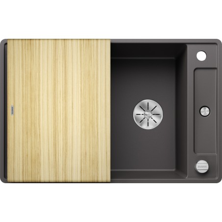 Kuchyňský dřez Blanco Axia III 45 S-F Šedá skála, s dřevěnou krájecí deskou