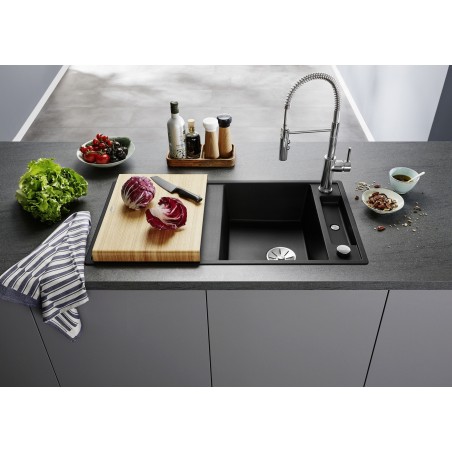 Kuchyňský dřez Blanco Axia III 5 S Kávová, se skleněnou krájecí deskou