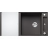 Kuchyňský dřez Blanco Axia III XL 6 S-F Šedá skála, se skleněnou krájecí deskou