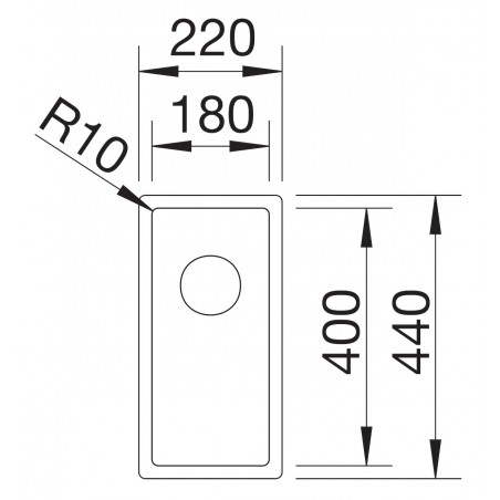 Kuchyňský dřez Blanco Claron 180-IF Hedvábný lesk