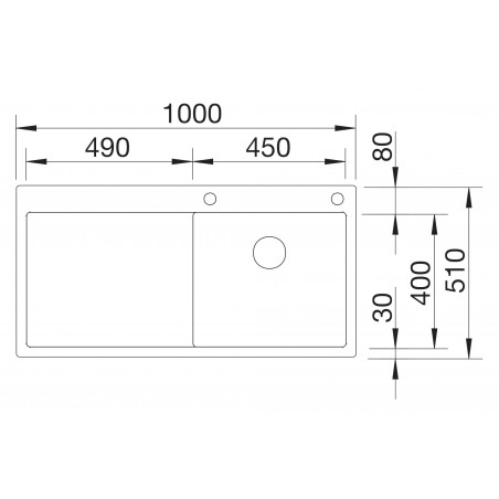 Kuchyňský dřez Blanco Claron 5 S-IF Hedvábný lesk, levý
