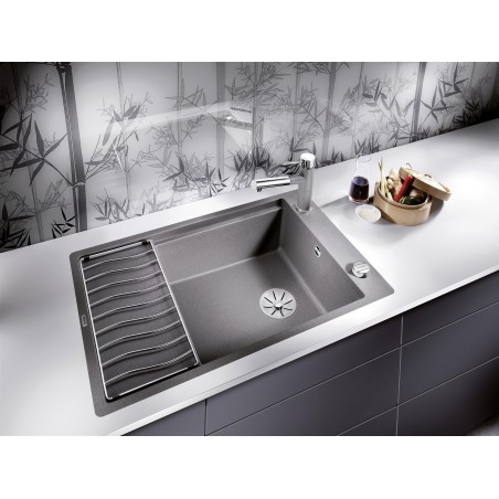Kuchyňský dřez Blanco Elon XL 6 S-F Bílá, s odkapávací mřížkou a excentrem