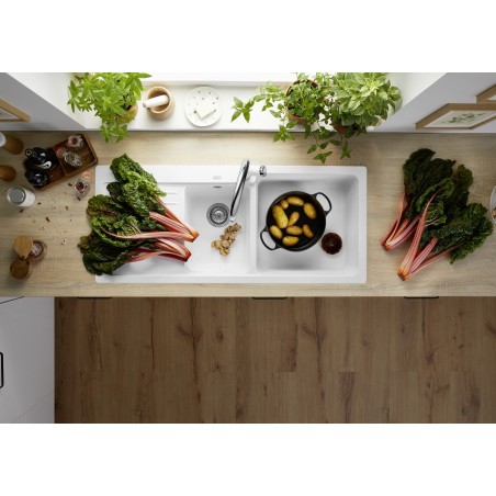 Kuchyňský dřez Blanco Naya 8 S Kávová, levý