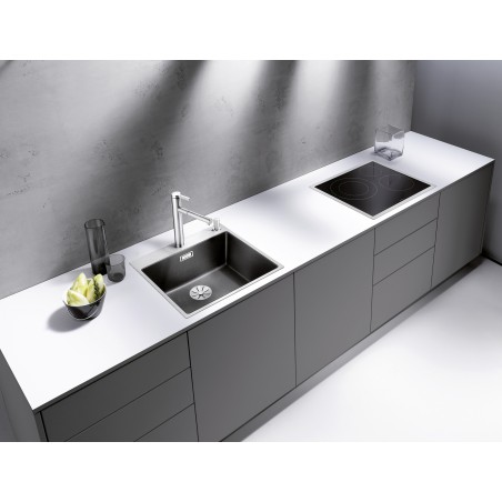 Kuchyňský dřez Blanco Subline 500-IF/A Černá, s excentrem