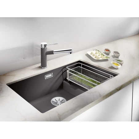 Kuchyňský dřez Blanco Subline 700-U Level Antracit, s košíkem