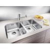 Kuchyňský dřez Blanco Supra 340/340-U Kartáčovaný Kuchyňský dřez Blanco Supra 340/340-U Kartáčovaný