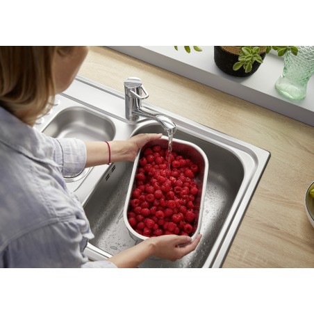 Kuchyňský dřez Blanco Tipo II 6 S Přírodní lesk, s excentrem a miskou