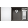 Kuchyňský dřez Blanco Axia III 6 S Šedá vulkán, pravý, se skleněnou krájecí deskou a miskou