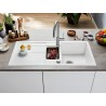 Kuchyňský dřez Blanco Metra 6 S Bílá soft, s excentrem a miskou