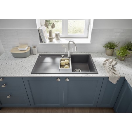 Kuchyňský dřez Blanco Metra 6 S Bílá soft, s excentrem a miskou