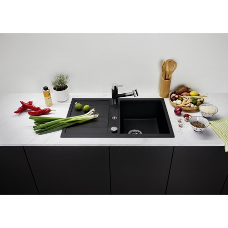 Kuchyňský dřez Blanco Metra 45 S Šedá vulkán, s excentrem