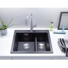 Kuchyňský dřez Blanco Pleon 6 Split Bílá soft, bez excentru