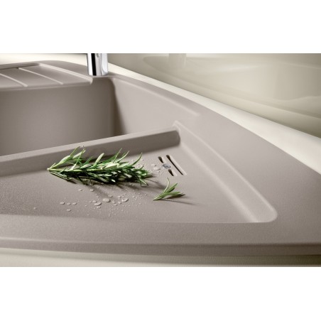 Kuchyňský dřez Blanco Zia 9 E Šedá vulkán, s excentrem