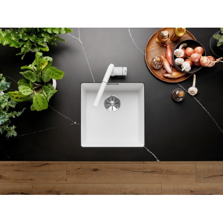 Kuchyňský dřez Blanco Subline 400-U Bílá soft, bez táhla