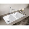 Kuchyňský dřez Blanco Subline 350/350-U Bílá soft