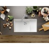 Kuchyňský dřez Blanco Subline 700-U Level Bílá soft, s košíkem