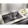 Kuchyňský dřez Blanco Zenar 45 S Šedá vulkán, pravý, s excentrem