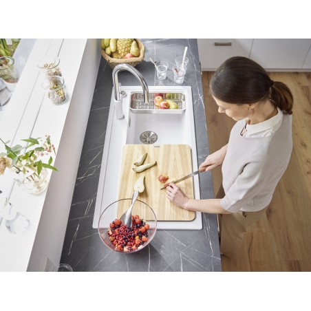 Kuchyňský dřez Blanco Zenar XL 6 S Bílá soft, pravý, s excentrem